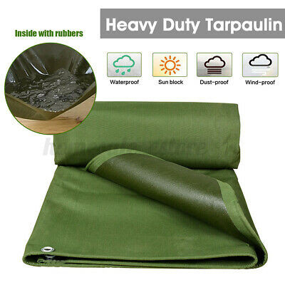 Truper Heavy Duty Olive Green Tarps,16 Mil Thickness , 16.4 x 19.6 ft Heavy Duty