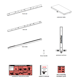 SawStop TSA-PFA 30" Premium Fence System
