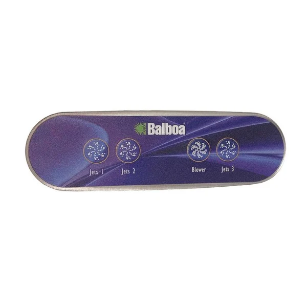 Spaside Control, Balboa, AX40 Auxiliary, No Display, 4-Button, Jet1-Jet2-Blower-Jet3, 7′ Cord w/6-pin Molex plug : 53334