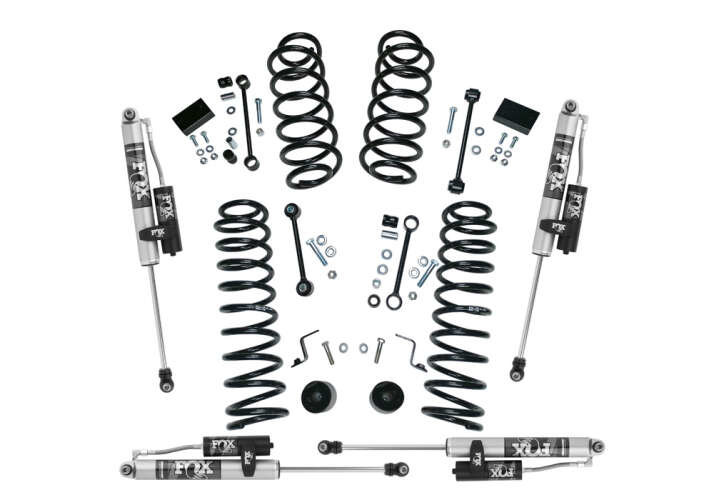 RealTruck Superlift K183FX 2.5" Dual Rate Coil Lift Kit w/ Fox 2.0 Reservoir Shocks for 18-23 Jeep Wrangler JL Unlimited 4-Door