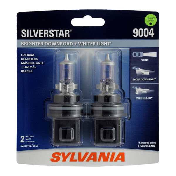 Sylvania 9004ST.BP2 #9004 SilverStar Halogen Headlight Bulb 2 Pack