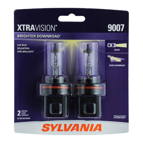 Sylvania 9007XV.BP2 #9007 XtraVision Halogen Headlight Bulb 2 Pack