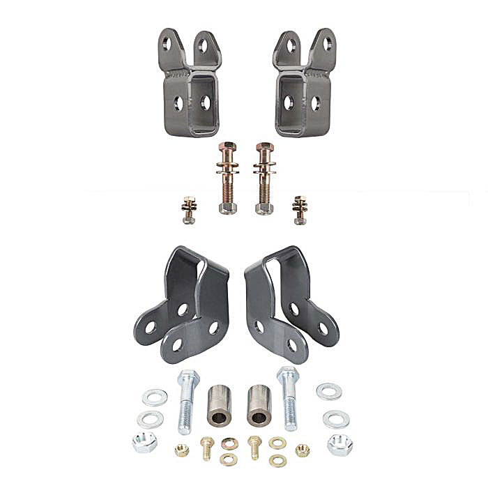 Synergy Manufacturing Front & Rear Lower Shock Relocation Bracket Kit for 20-22 Jeep Gladiator JT