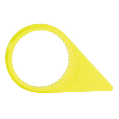 Checkpoint CPY Wheel Nut Indicator - Yellow 13/16 in (21 mm) (Bag of 100 pcs)