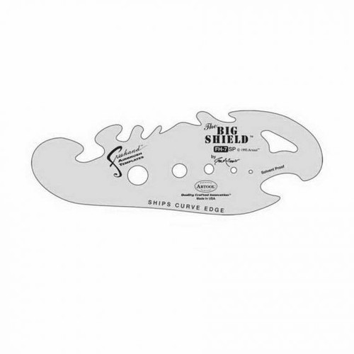 ANEST IWATA Artool™ FH-7-SP The Big Shield Freehand Airbrush Template, 5-1/2 in