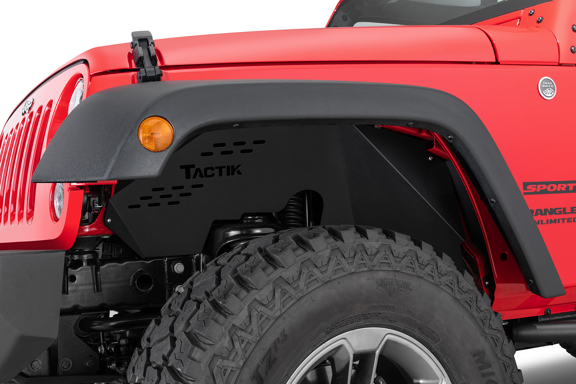 TACTIK Aluminum Inner Fender Liners for 07-18 Jeep Wrangler JK