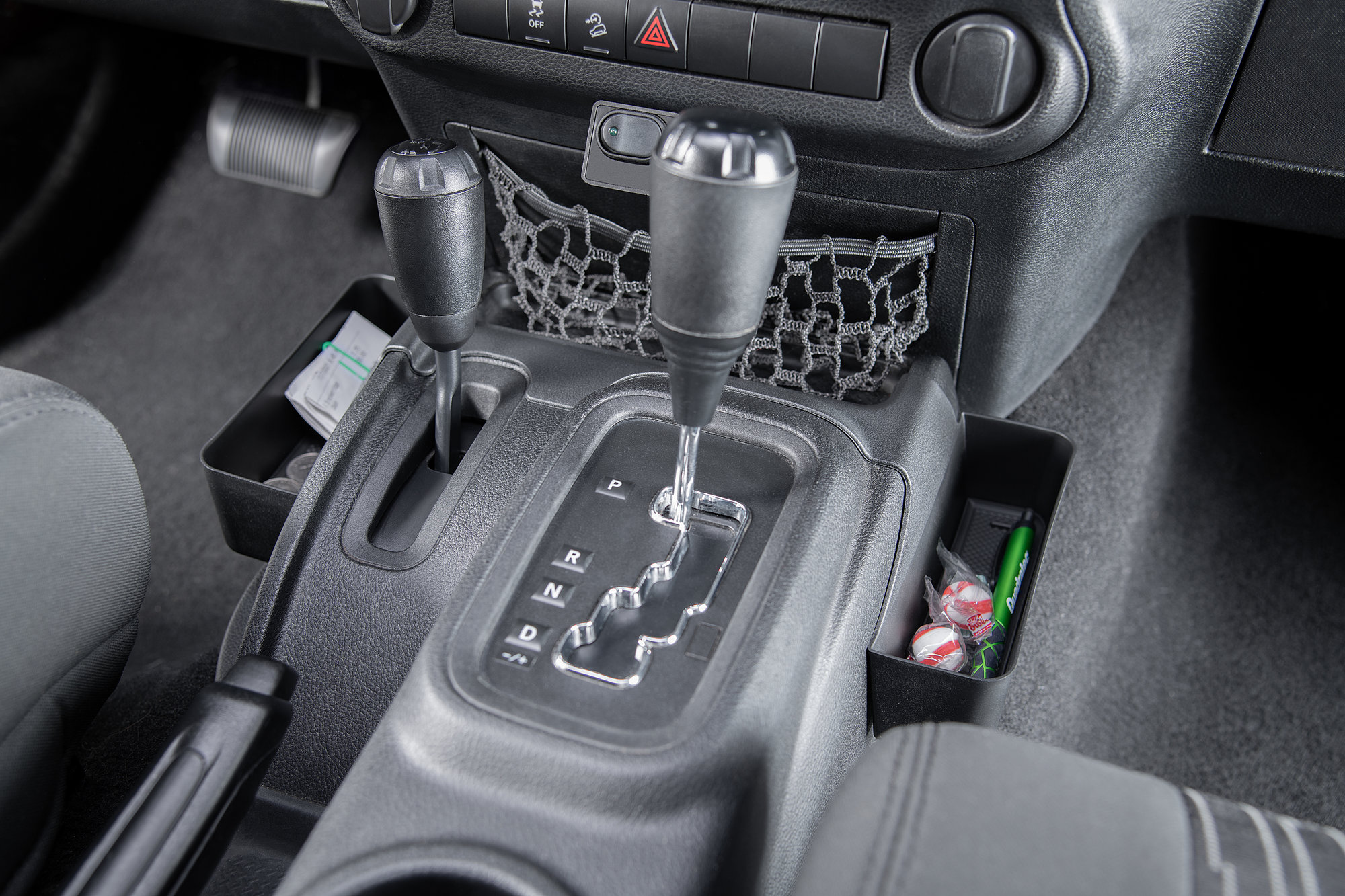 TACTIK Gear Box Storage Tray for 12-18 Jeep Wrangler JK with Automatic Transmission