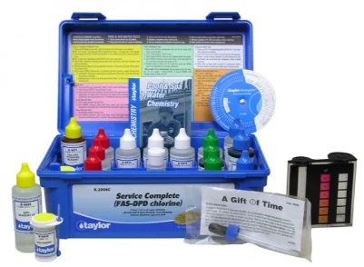 Taylor Service Complete FAS-DPD Chlorine Test Kit – K-2006C-8