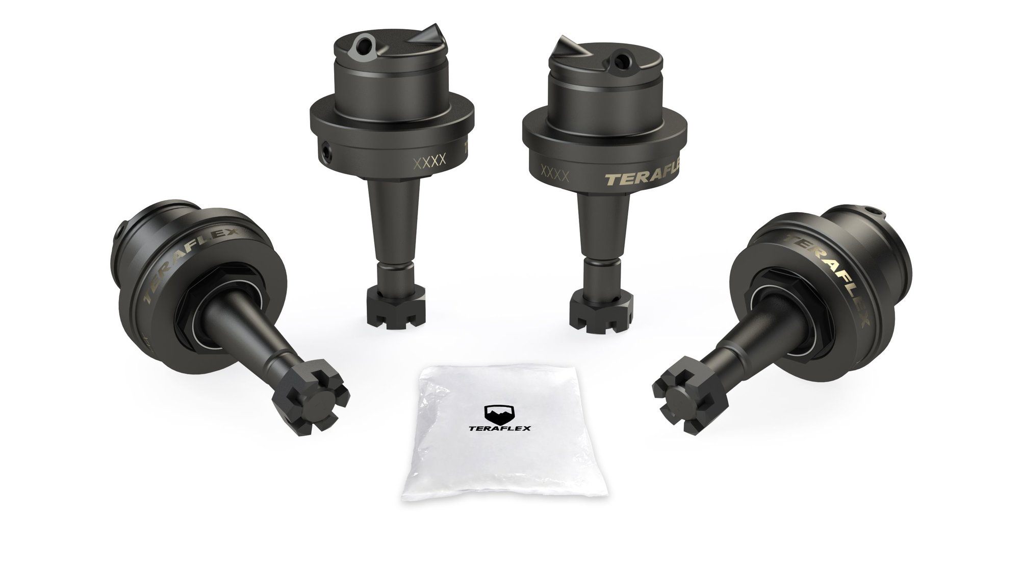 Teraflex 3452010 Dana 30/44 HD Ball Joint Kit w/out Knurl for 18-26 Jeep Wrangler JL & Gladiator JT