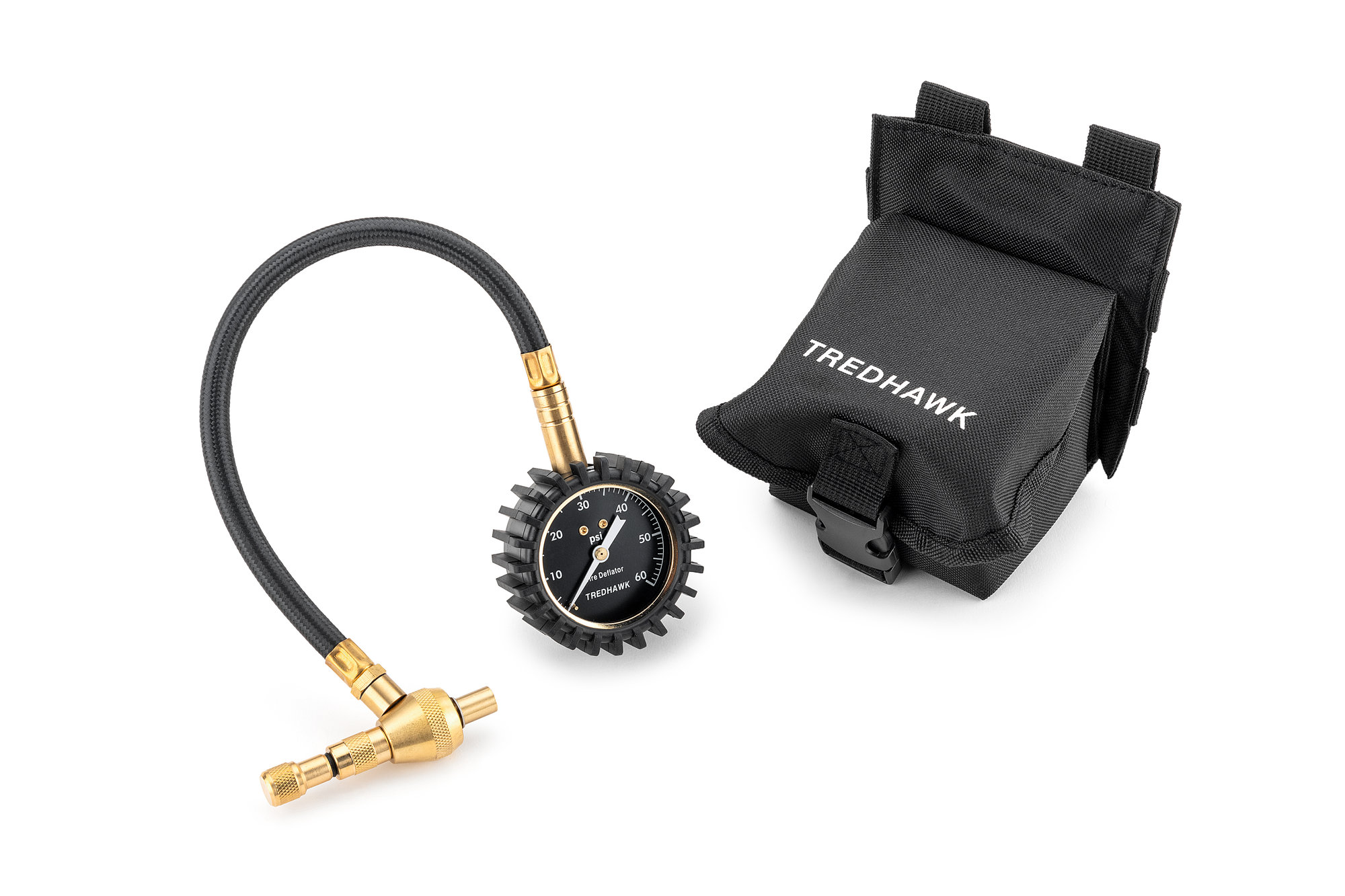 TREDHAWK TG-60 Rapid Tire Deflator & Gauge with Carrying Case