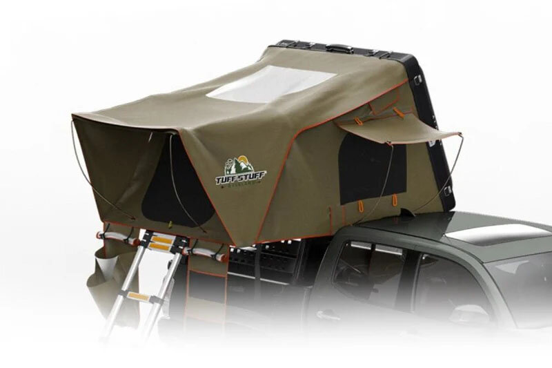 Tuff Stuff Overland TS-RTT-CS2-BK Alpha II Hardshell Rooftop Tent, 2 Person in Black