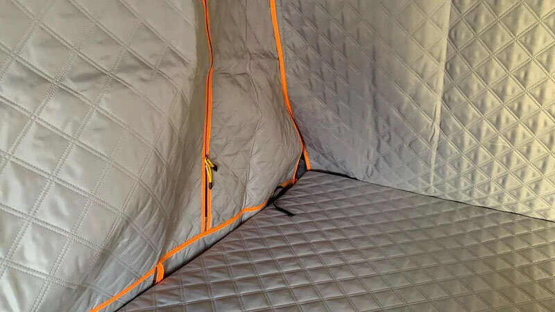 Tuff Stuff Overland  Insulated Rooftop Quilted, Zip-In, Liner in Gray