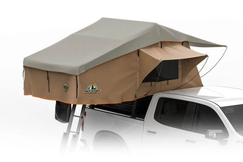 Tuff Stuff Overland TS-RTT-RAN-65 Ranger 65 Rooftop Tent, 3 Person, in Tan