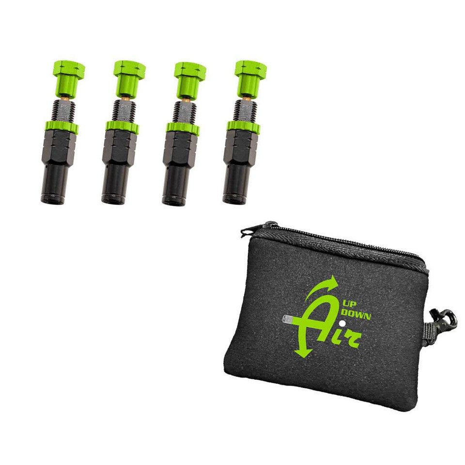 Up Down Air 97-9903 4 Piece Adjustable Tire Deflator Kit & Storage Bag - PSI 10-30 lbs