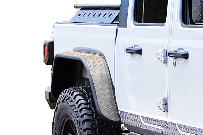 Warrior Products  Rear Tube Fender Flares for 20-26 Jeep Gladiator JT