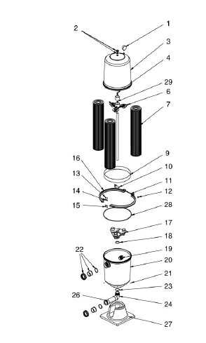 Waterco Cartridge Element – Tc 300 (3 Req) | 622810