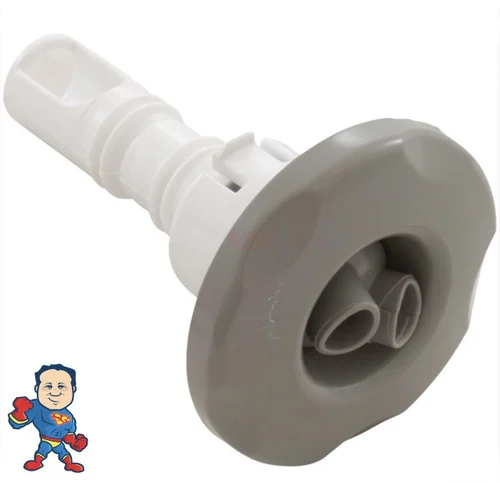 Waterway Cluster Storm Internal Jet 2″ Gray Twin Roto Smooth Scallop Snap-In Spa Replacement