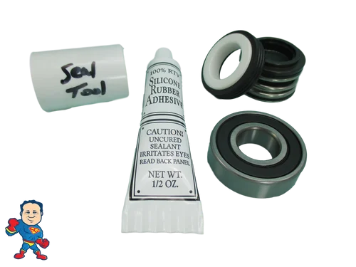 Watkins Wavemaster 1.65hp Pump Seal & Bearing Kit – Vendor Code 0302 – Piranha/Vico Compatible