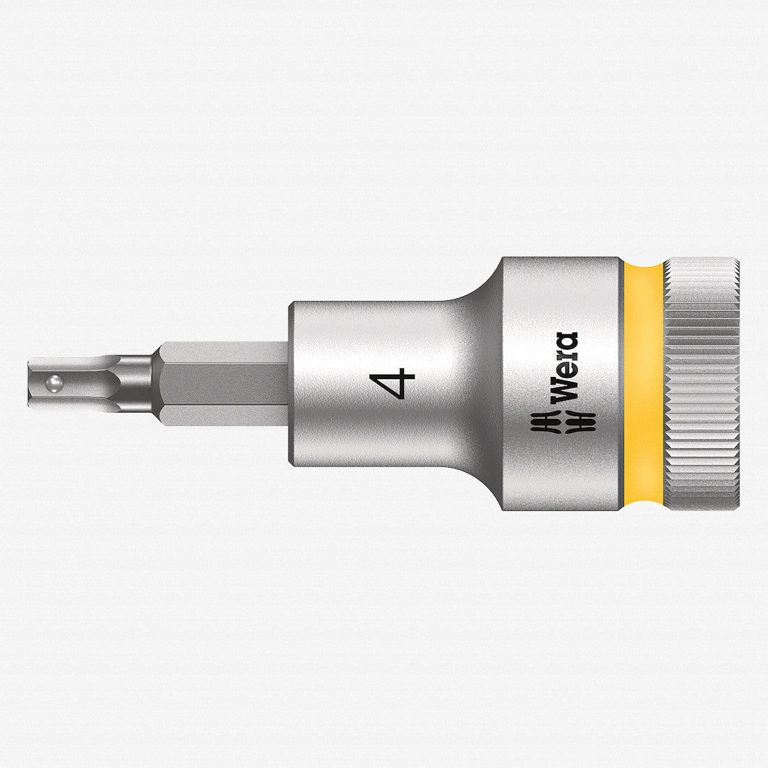 Wera 003820 1/2" Drive Zyklop Hex-Plus Bit Socket with Holding Function 4mm