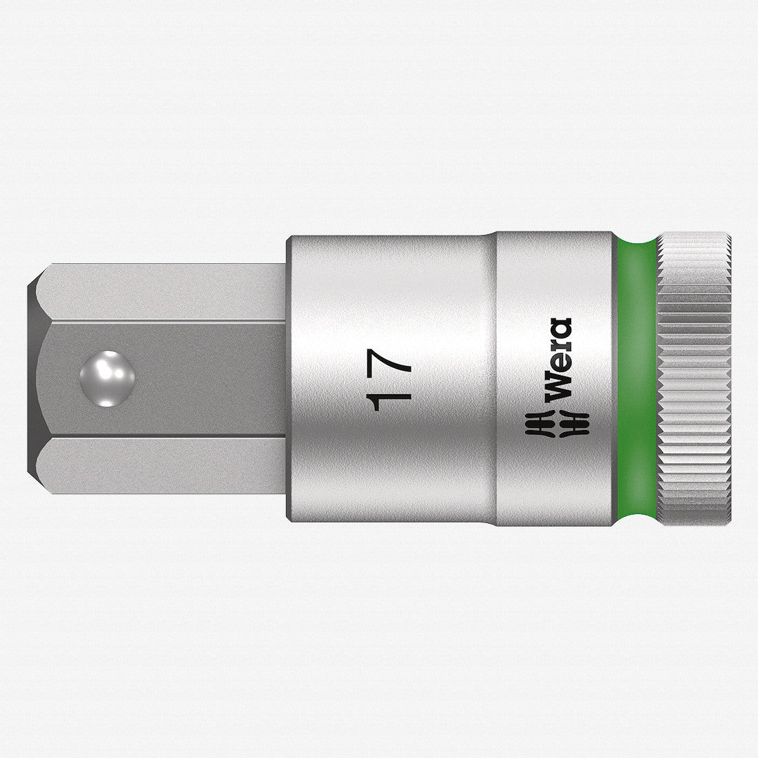 Wera 003828 1/2" Drive Zyklop Hex-Plus Bit Socket with Holding Function 17mm