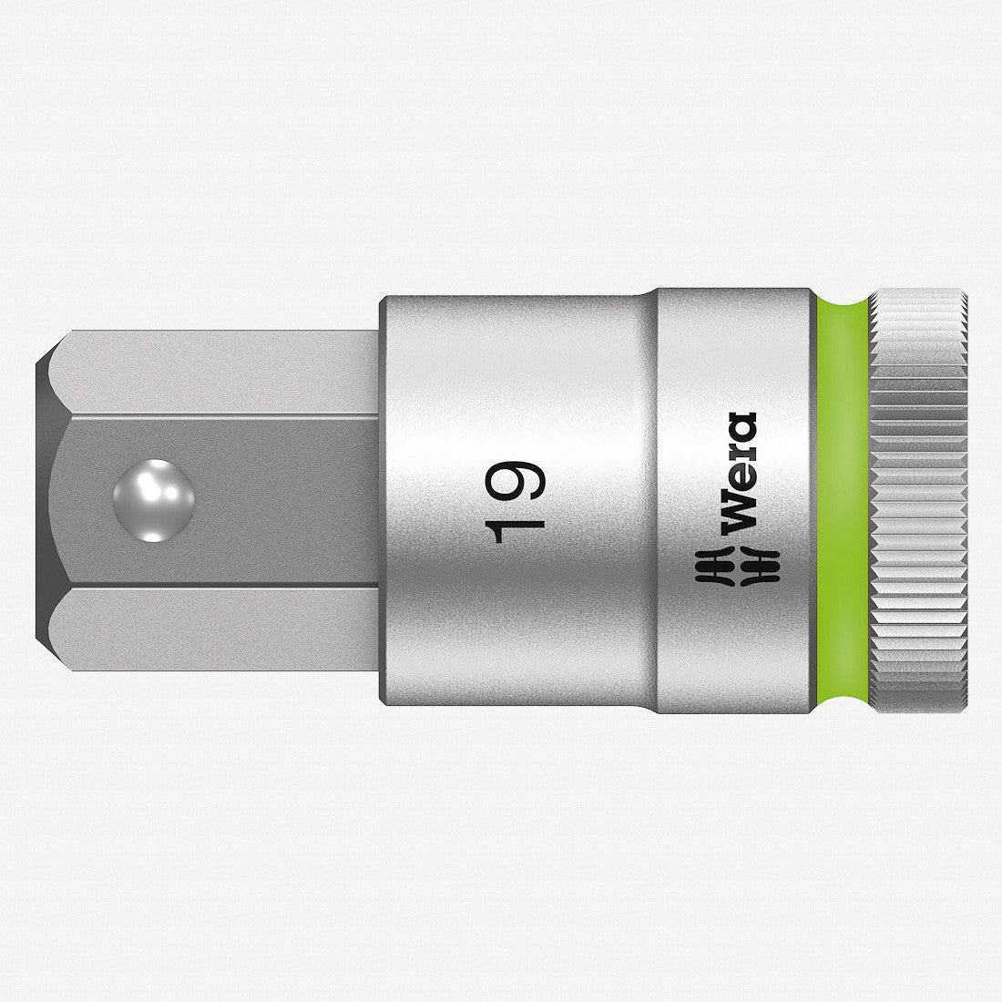 Wera 003829 1/2" Drive Zyklop Hex-Plus Bit Socket with Holding Function 19mm