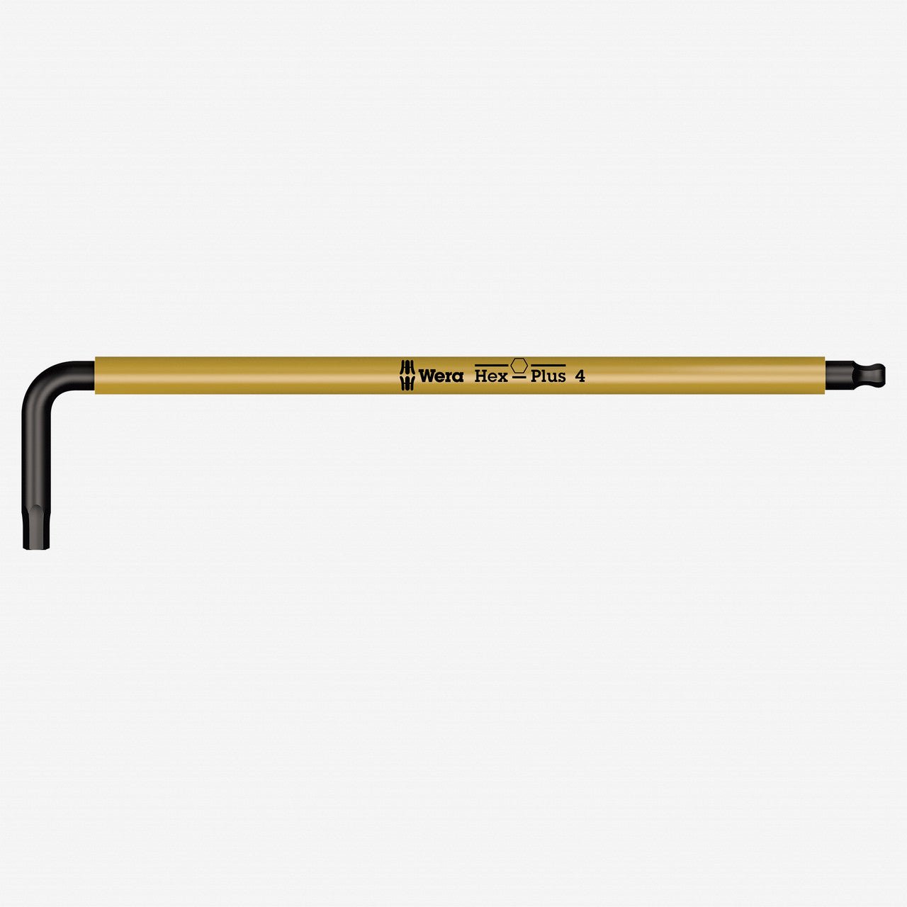 Wera 022608 4 x 137mm Hex + Ball End Hex L-key (Yellow)