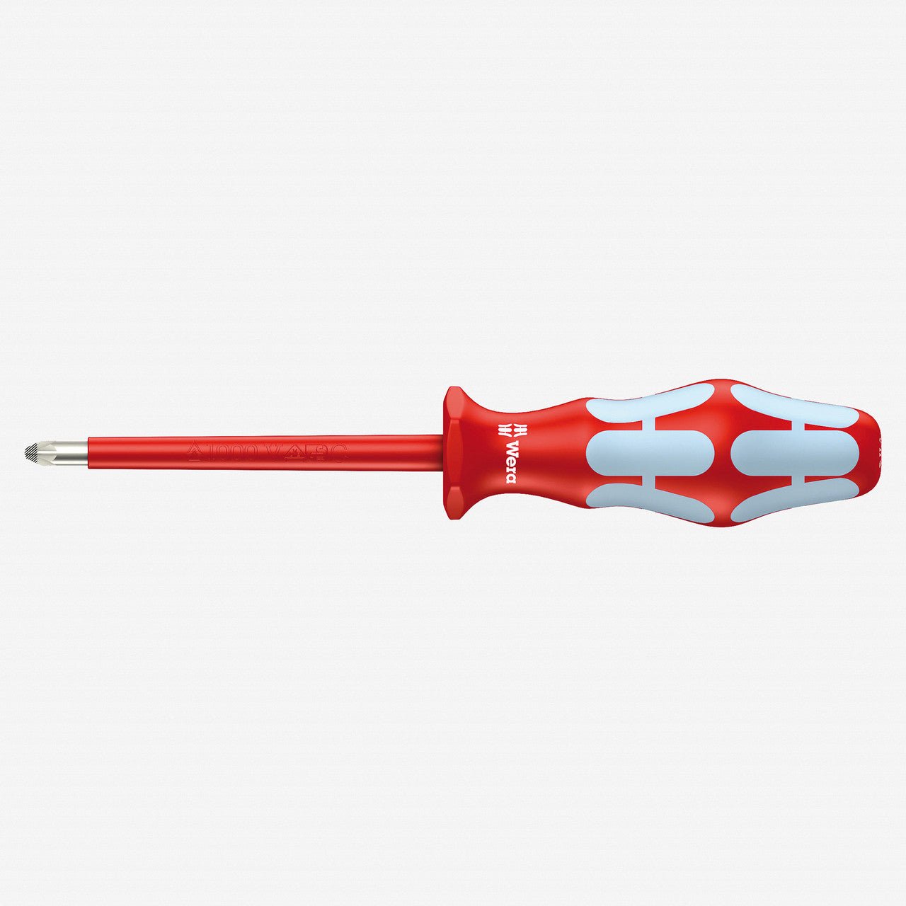 Wera 022741 Kraftform Plus VDE Stainless Pozidriv Screwdriver, #2 x 100mm