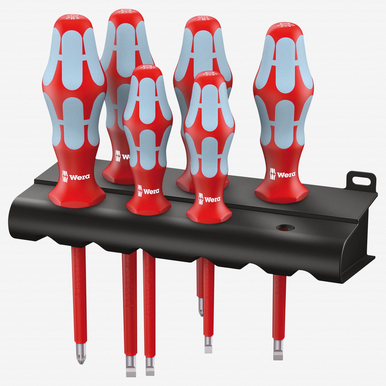 Wera 022745 VDE Stainless Screwdriver Set + Rack, PZ + SL