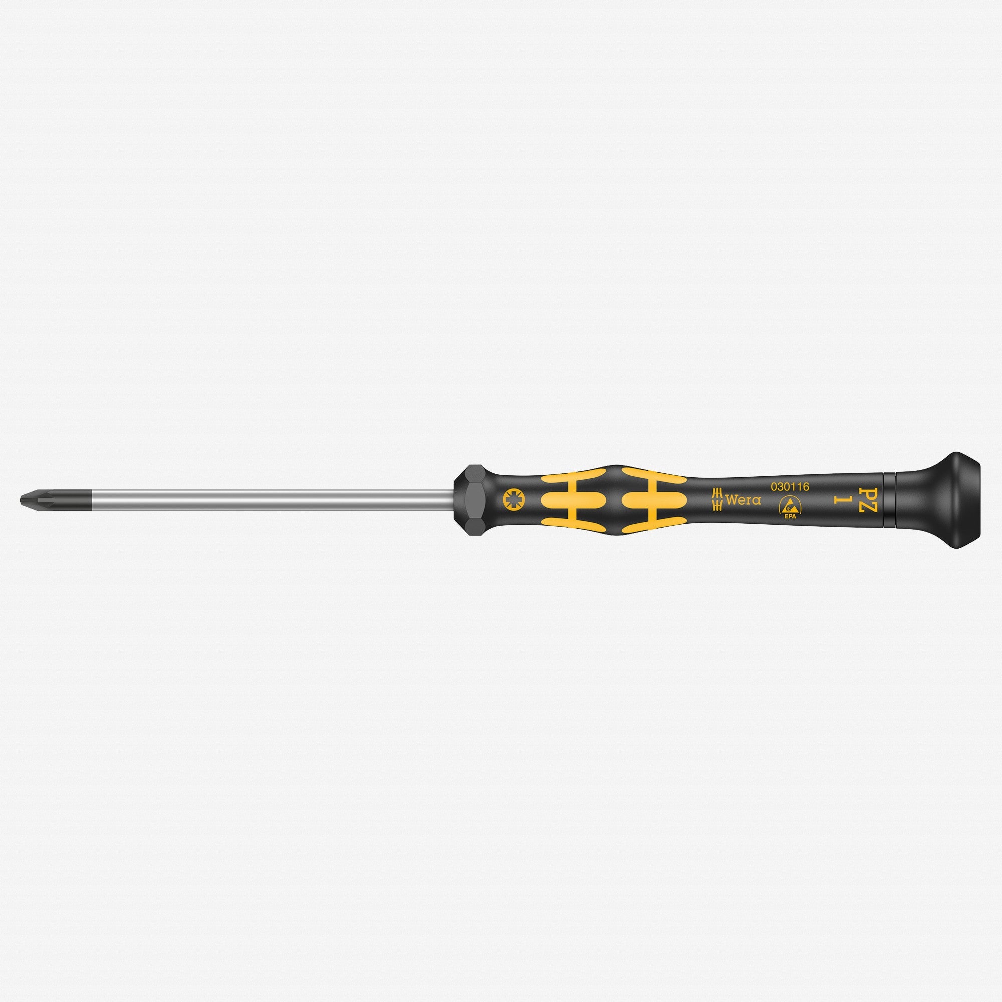 Wera 030116 PZ #1 x 60mm ESD Safe Pozidriv Precision Screwdriver