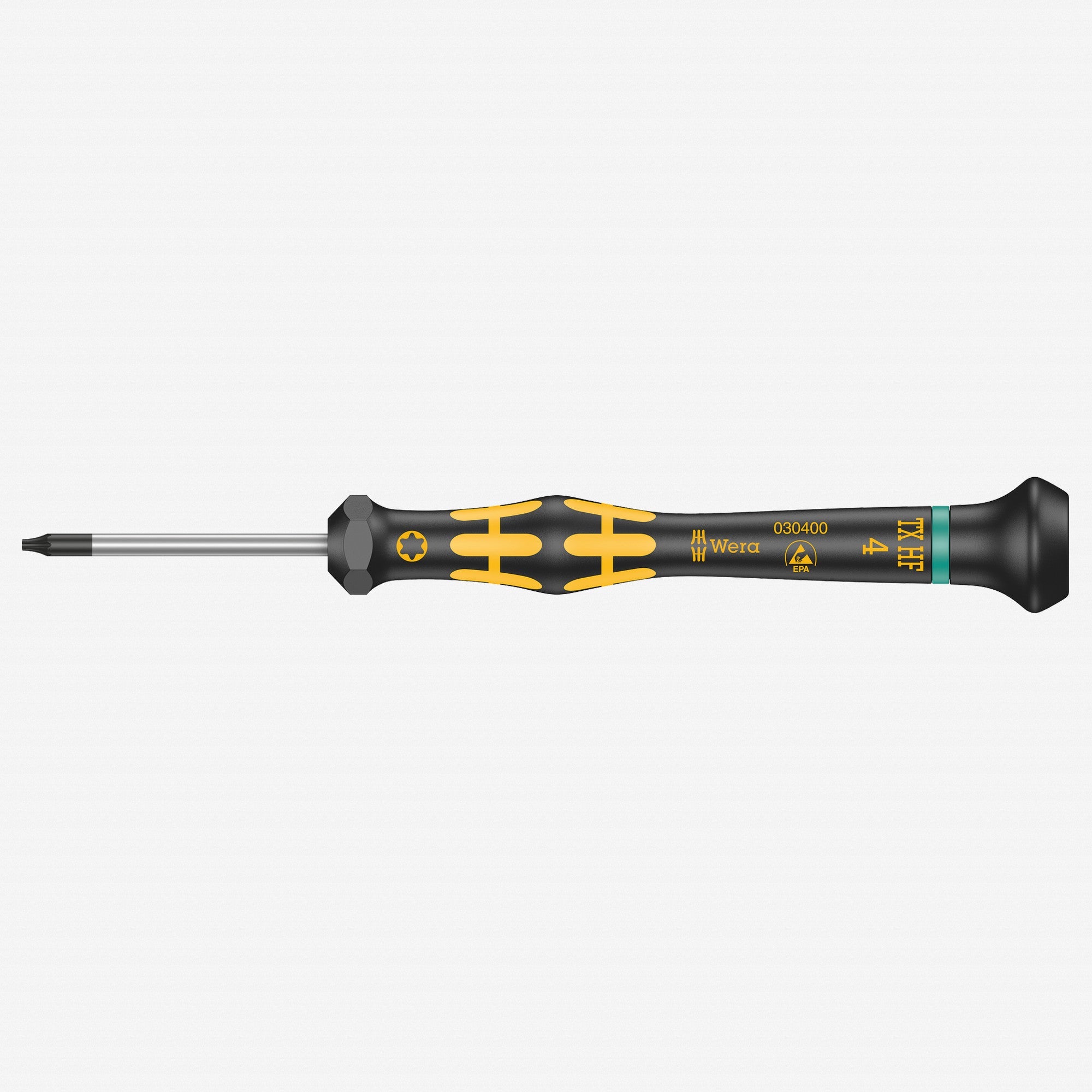 Wera 030400 T4 x 40mm ESD Safe Kraftform Micro TORX HF Precision Screwdriver
