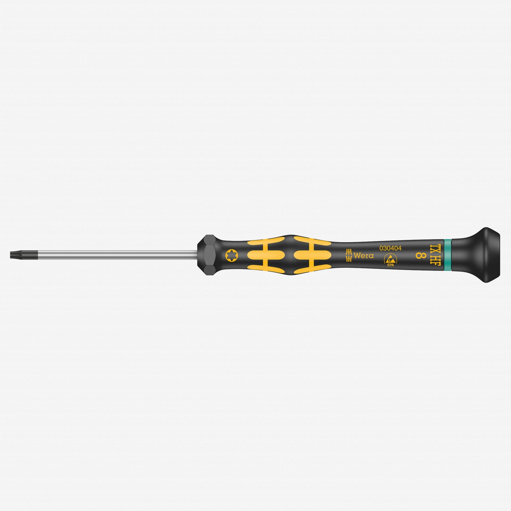 Wera 030404 T8 x 40mm ESD Safe Kraftform Micro TORX HF Precision Screwdriver