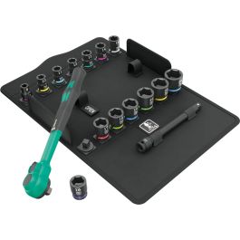 Wera 05005530001 3/8" Drive Zyklop Comfort Ratchet Set - 16 Pieces
