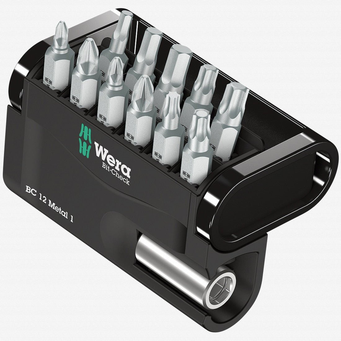 Wera 057424 Bit-Check 12 Metal 1 - PH, PZ, TX and Hex Insert Bit Set