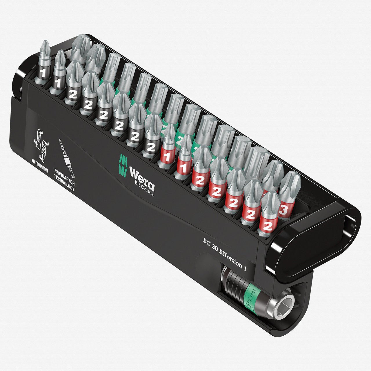 Wera 057430 Bit-Check 30 BiTorsion 1 - PH, PZ and TX Insert Bit Set