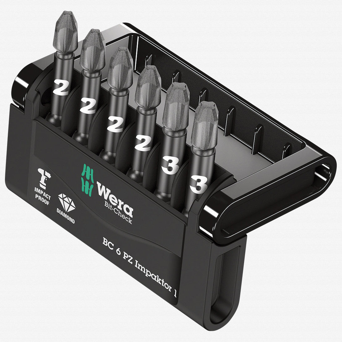 Wera 057692 Bit-Check 6 PZ Impaktor 1 Power Bit Set