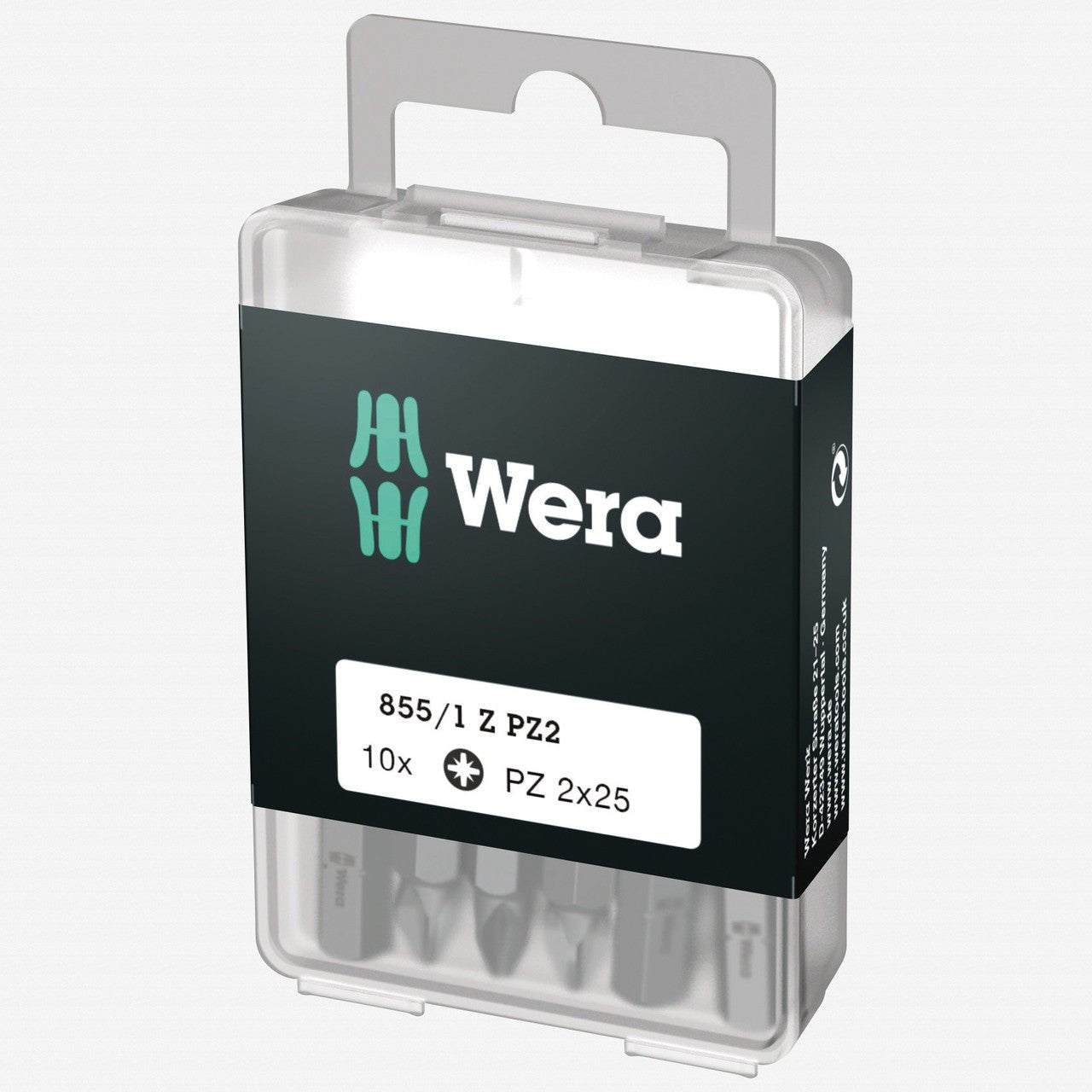 Wera 072405 DIY PZ 3 x 25mm Pozidriv Insert Bit - 10 Pack
