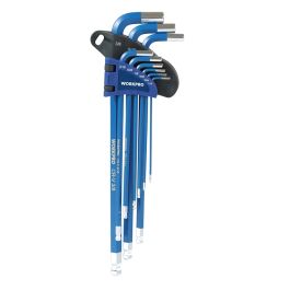 Workpro 9pc Long Arm Ballpoint Hex Key Set - Metric