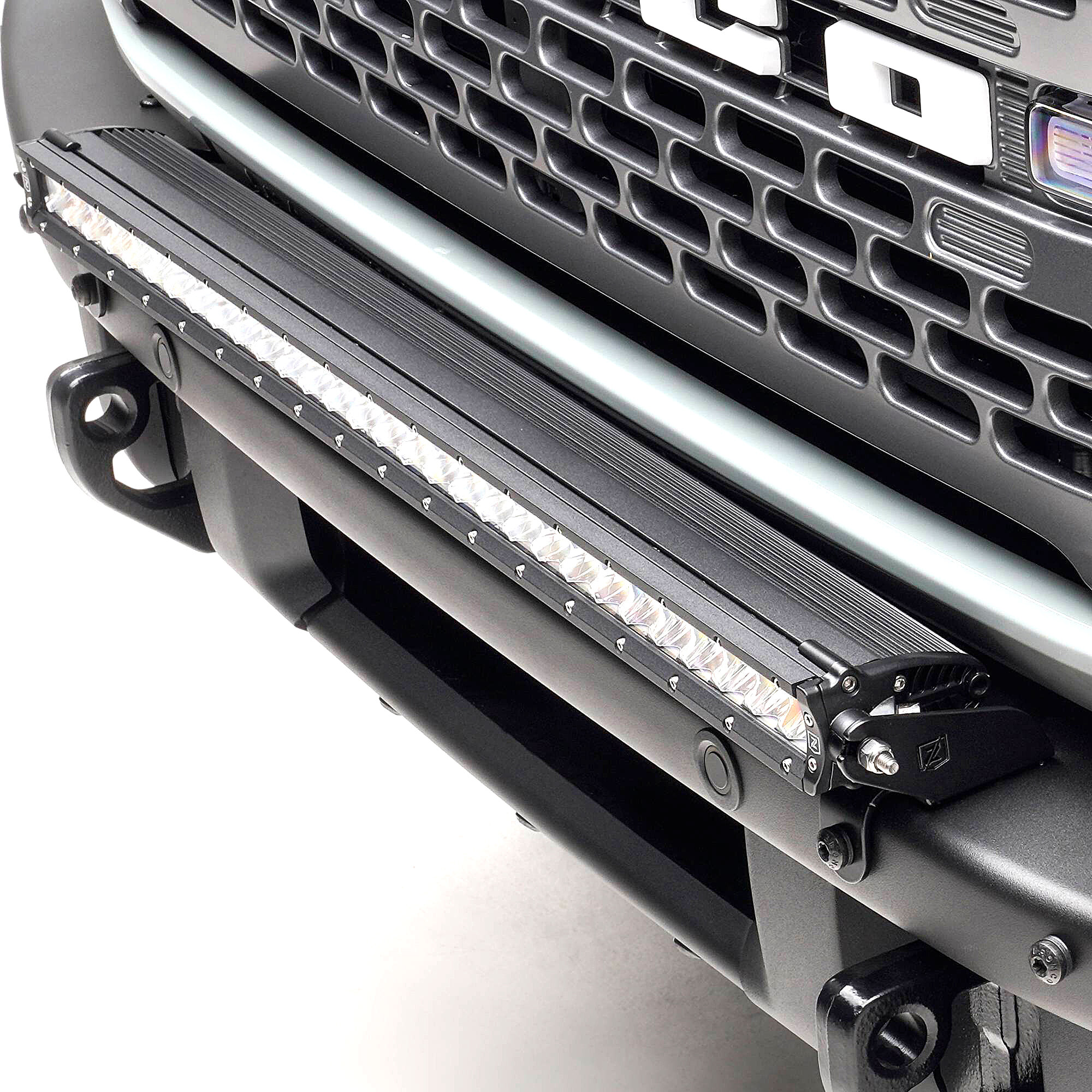 ZROADZ Z325421-KIT Front Bumper Top LED KIT with 30" Straight Single Row Light Bar for 21-26 Ford Bronco